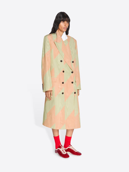 Oversized Moirﾨﾦ Coat