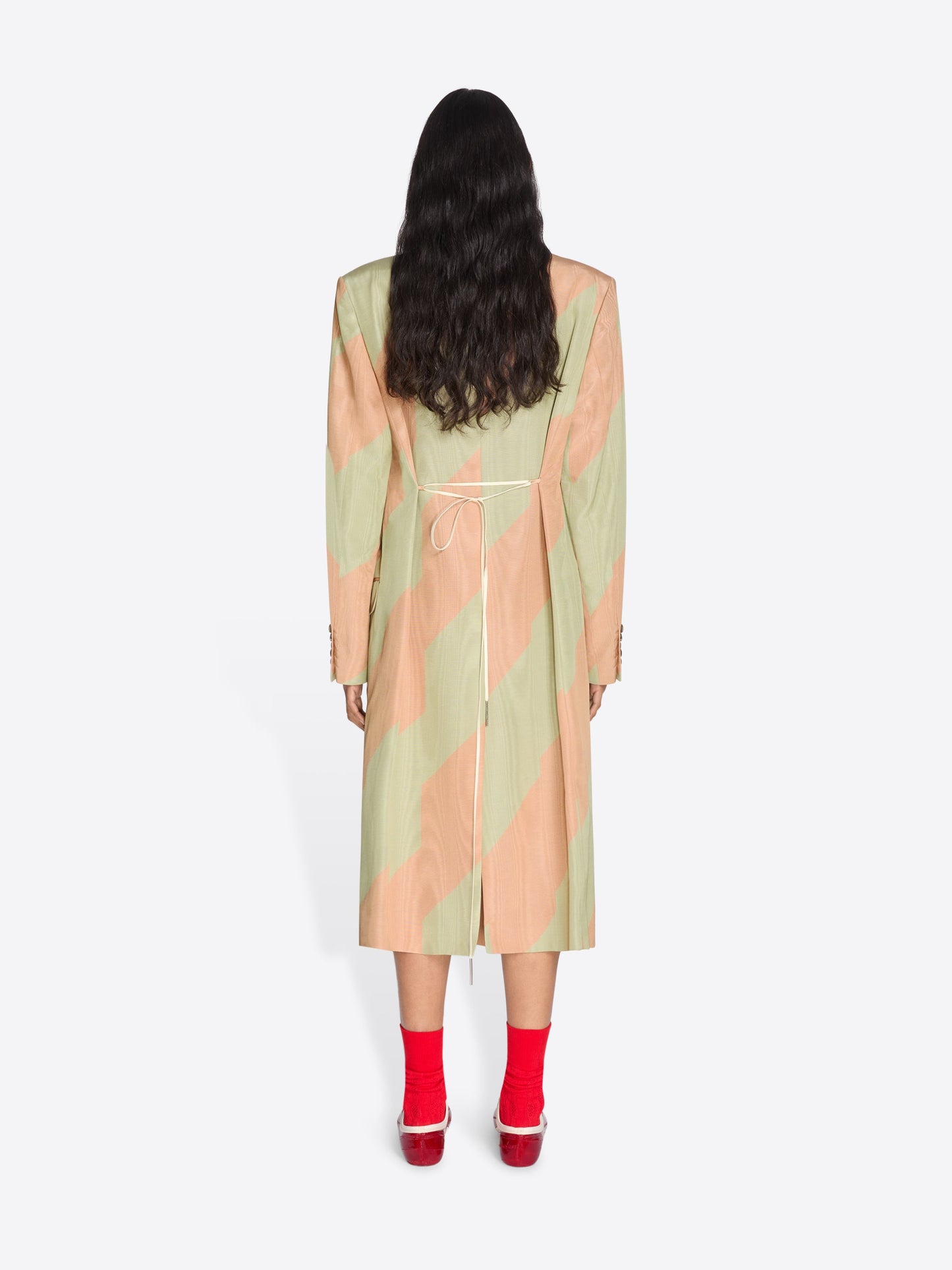 Oversized Moirﾨﾦ Coat
