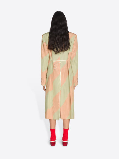 Oversized Moirﾨﾦ Coat
