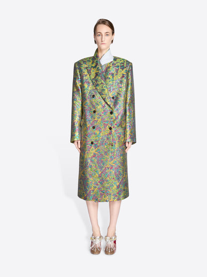 Oversized Jacquard Coat