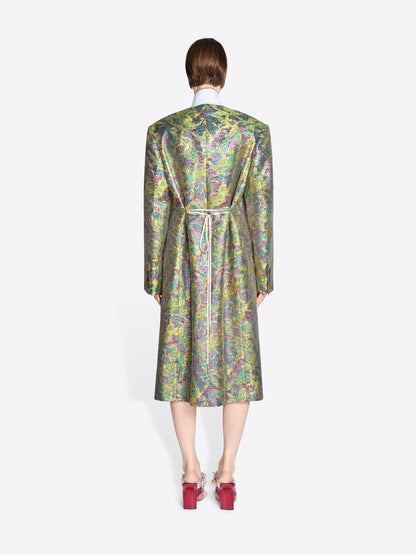 Oversized Jacquard Coat