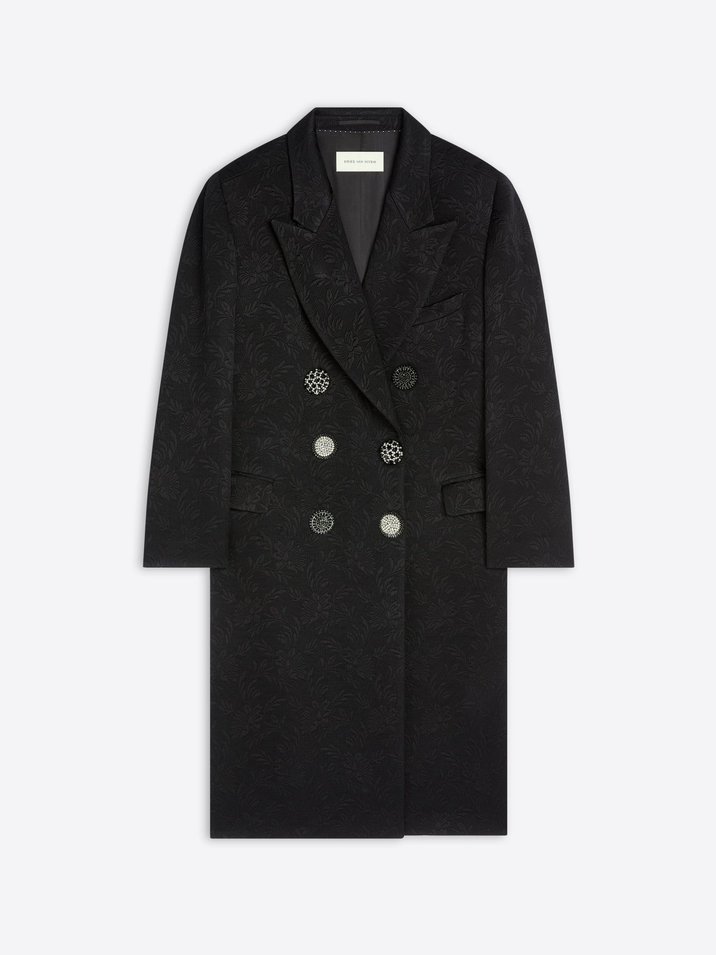 Oversized Jacquard Coat
