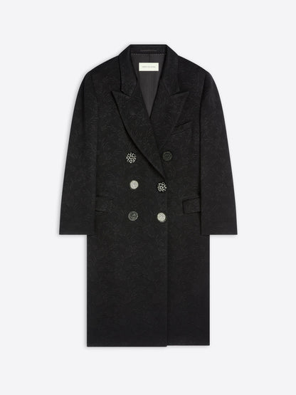 Oversized Jacquard Coat