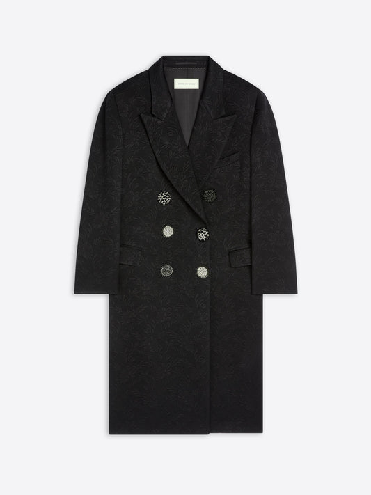 Oversized Jacquard Coat