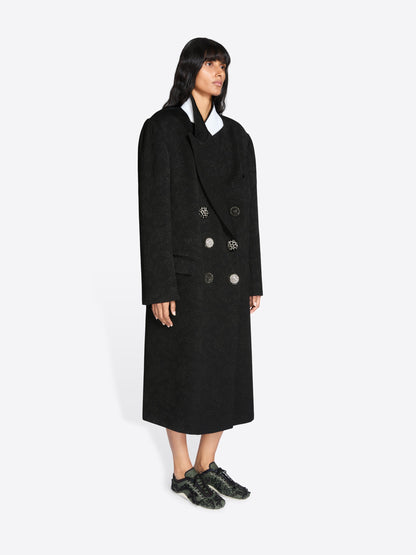 Oversized Jacquard Coat