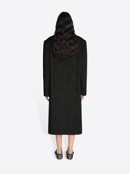 Oversized Jacquard Coat