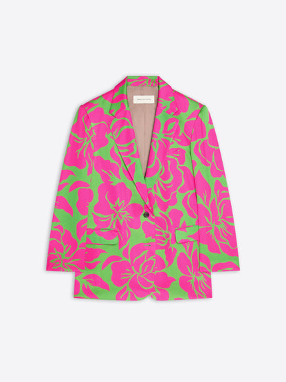 Oversized Satin Blazer