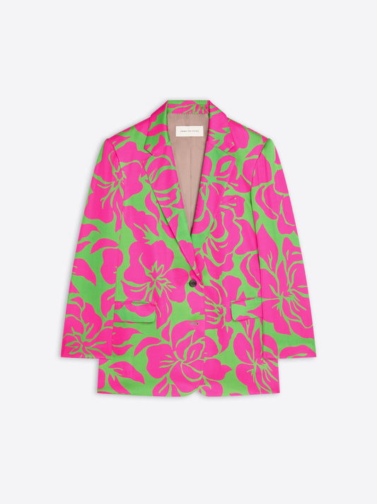 Oversized Satin Blazer