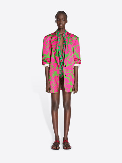 Oversized Satin Blazer