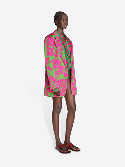 Oversized Satin Blazer