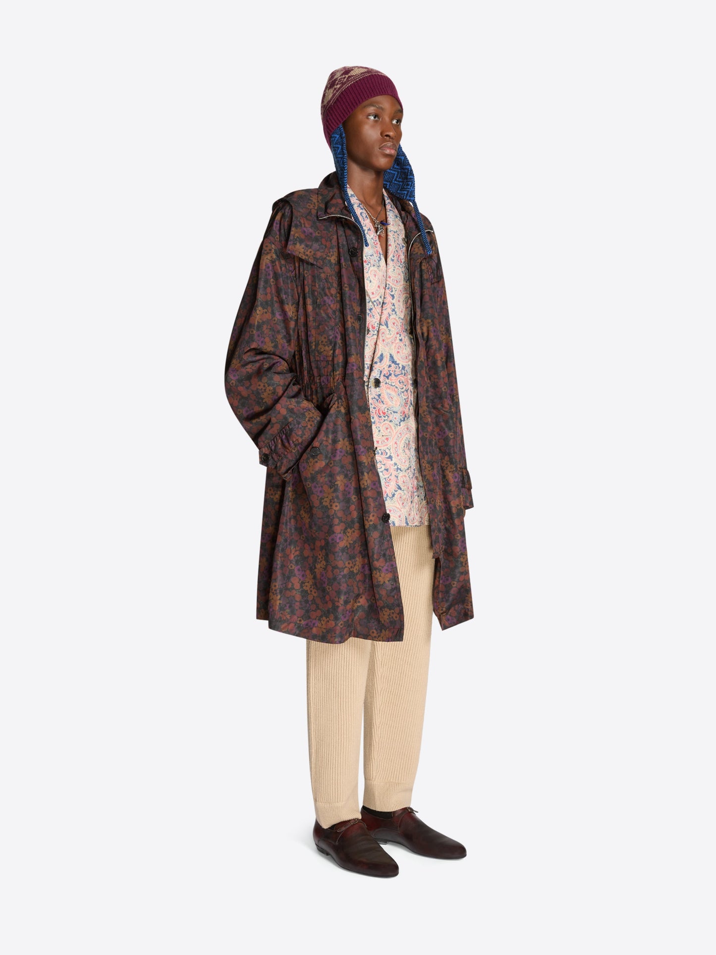 Oversized Printed Parka