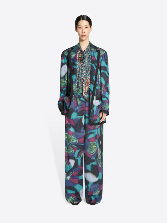 Oversized Moirﾨﾦ Blazer