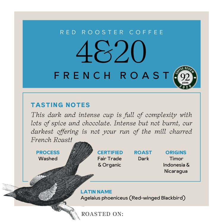 Organic 4&20 French Roast - Coffee Selection for Home Coffee Enthusiasts