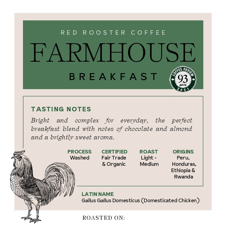 Organic Floyd Farmhouse Breakfast Blend - Coffee Selection for Home Coffee Enthusiasts