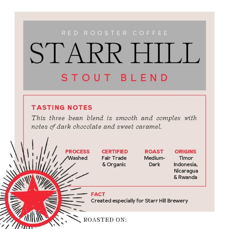 Organic Starr Hill Stout Blend - Coffee Selection for Home Coffee Enthusiasts