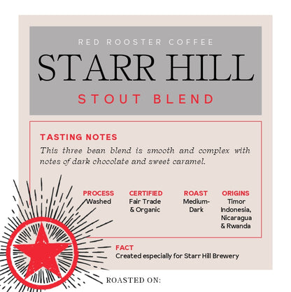 Organic Starr Hill Stout Blend - Coffee Selection for Home Coffee Enthusiasts
