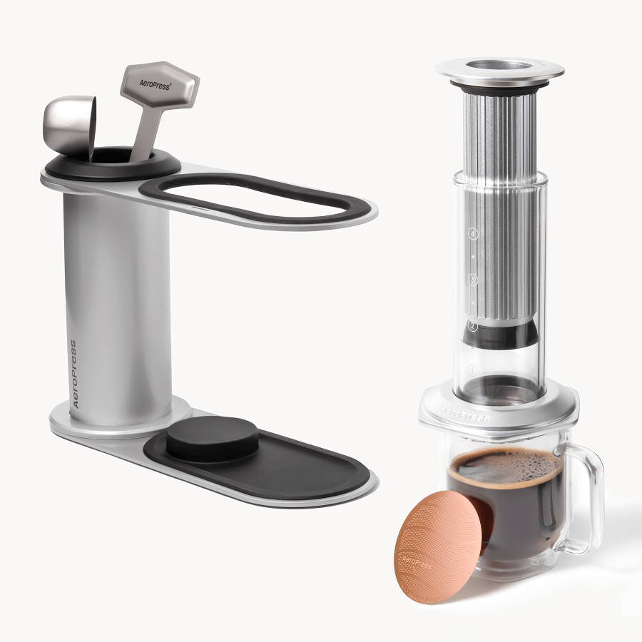 AeroPress Premium 20th Anniversary Bundle - Coffee Preparation Set for Home Use