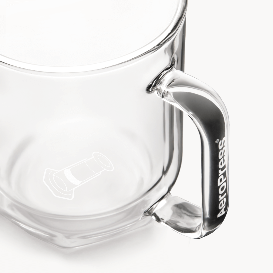 AeroPress Double Wall Glass Coffee Mug - 2 Pack - Coffee Serving Essential for Everyday Routines