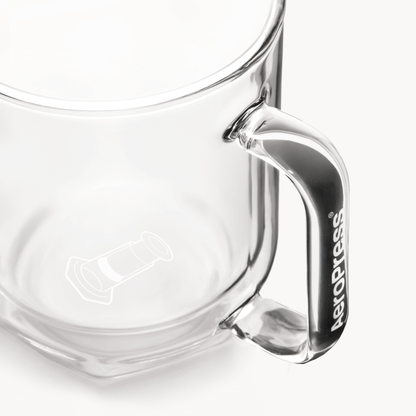 AeroPress Double Wall Glass Coffee Mug - 2 Pack - Coffee Serving Essential for Everyday Routines