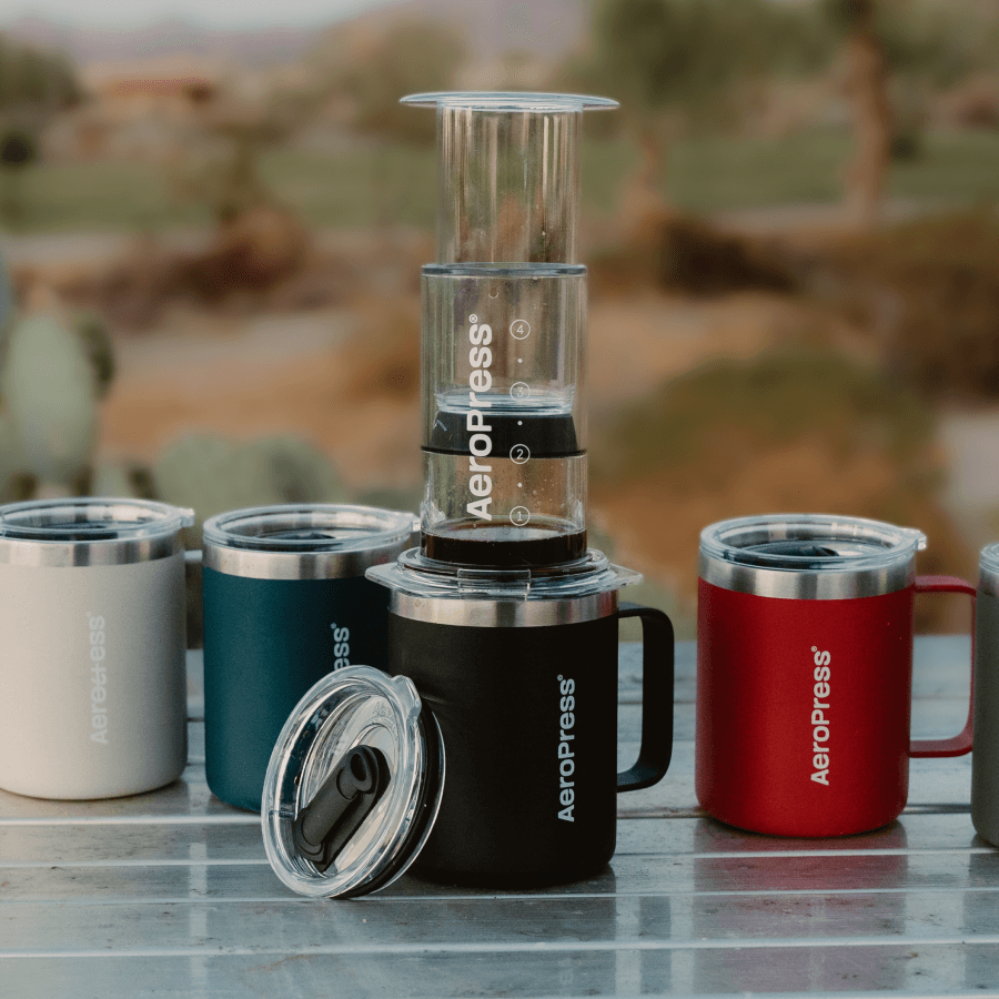 AeroPress Travel Coffee Mug - Stainless Steel - Coffee Serving Essential for Everyday Routines