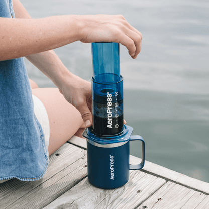 AeroPress Travel Coffee Mug - Stainless Steel - Coffee Serving Essential for Everyday Routines