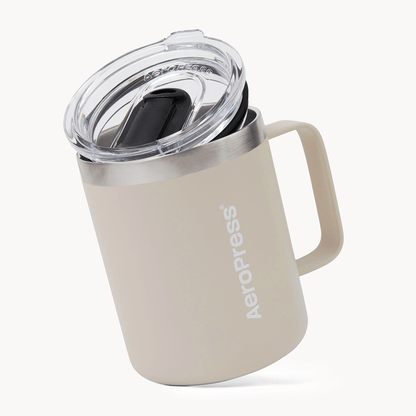 AeroPress Travel Coffee Mug - Stainless Steel - Coffee Serving Essential for Everyday Routines