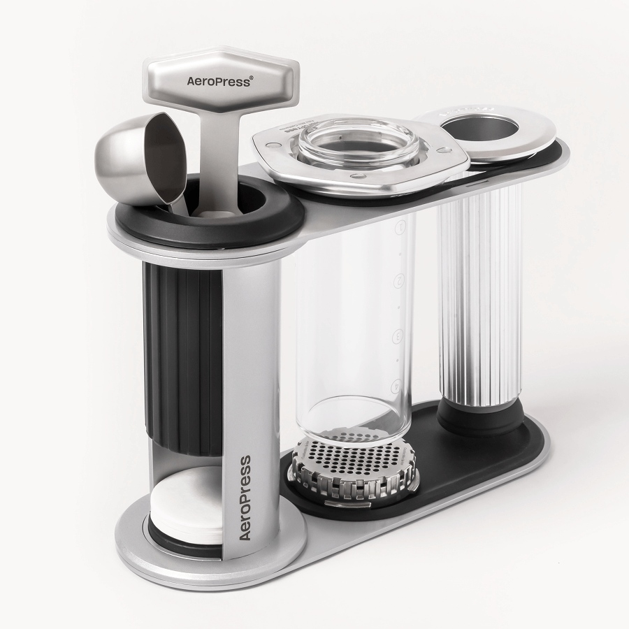 AeroPress Organizer Stand - Stainless Steel - Coffee Tool Storage for Everyday Preparation