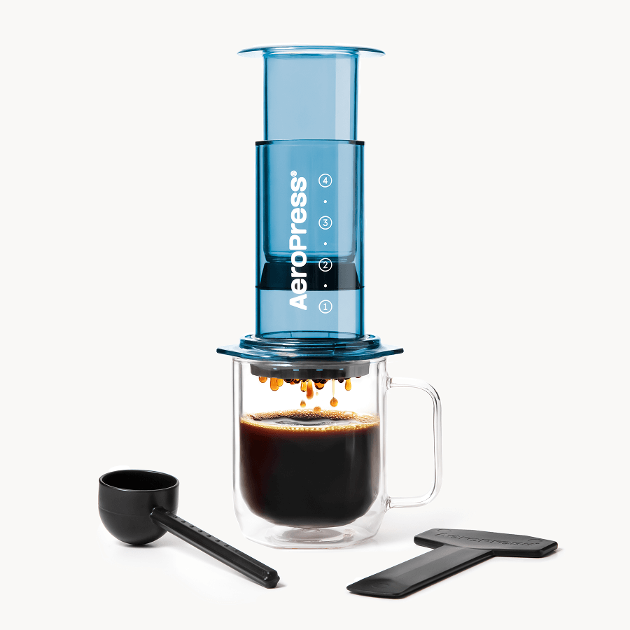 AeroPress Coffee Maker - Clear & Colors - Manual Coffee Press for Daily Use