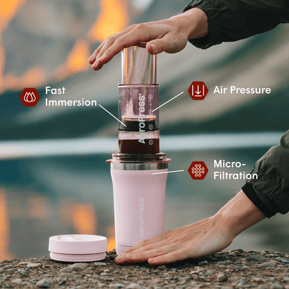AeroPress Coffee Maker - Go Plus - Manual Coffee Press for Daily Use