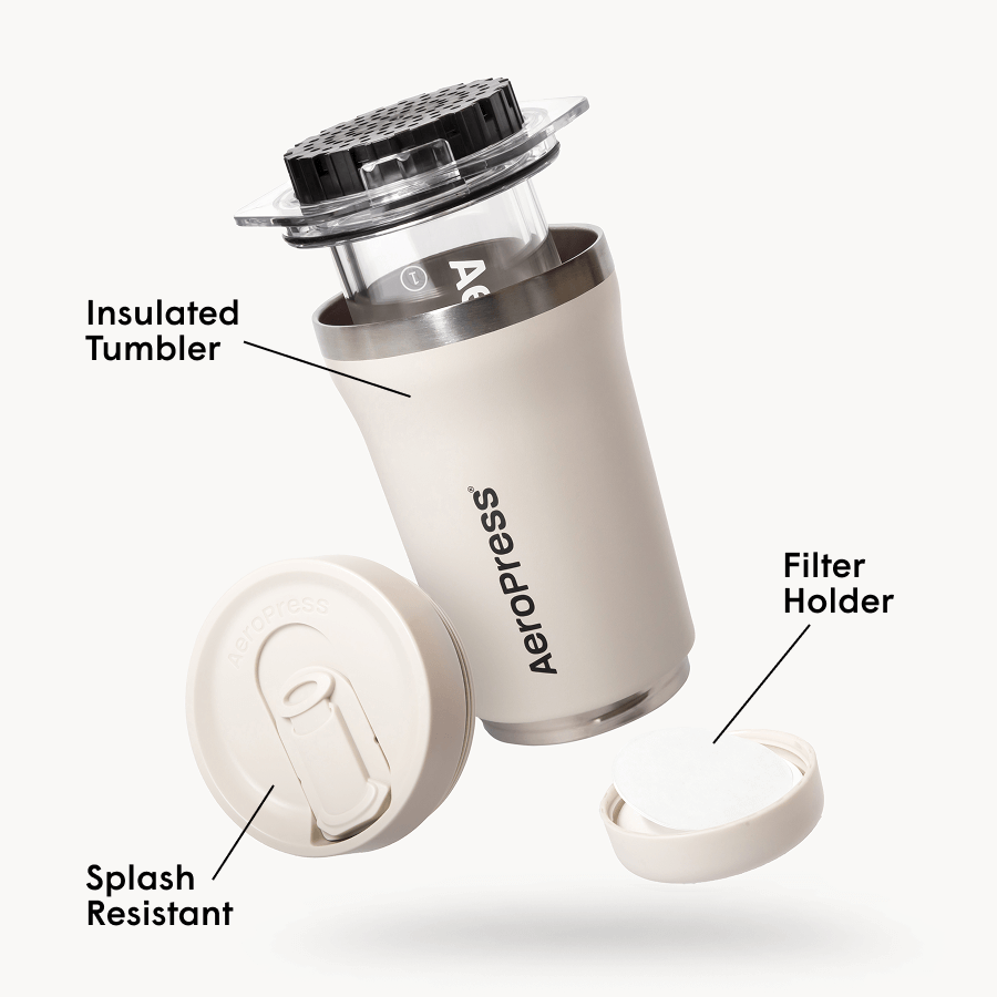 AeroPress Coffee Maker - Go Plus - Manual Coffee Press for Daily Use