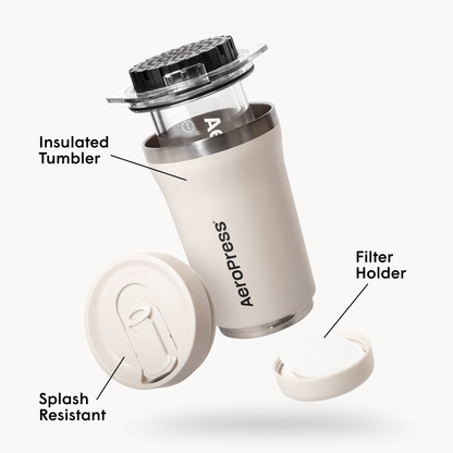 AeroPress Coffee Maker - Go Plus - Manual Coffee Press for Daily Use