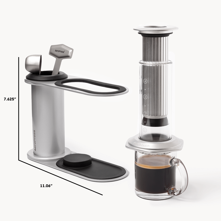 AeroPress Organizer Stand - Stainless Steel - Coffee Tool Storage for Everyday Preparation