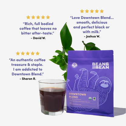 Downtown Blend Organic & Fair Trade - Coffee Selection for Home Coffee Enthusiasts