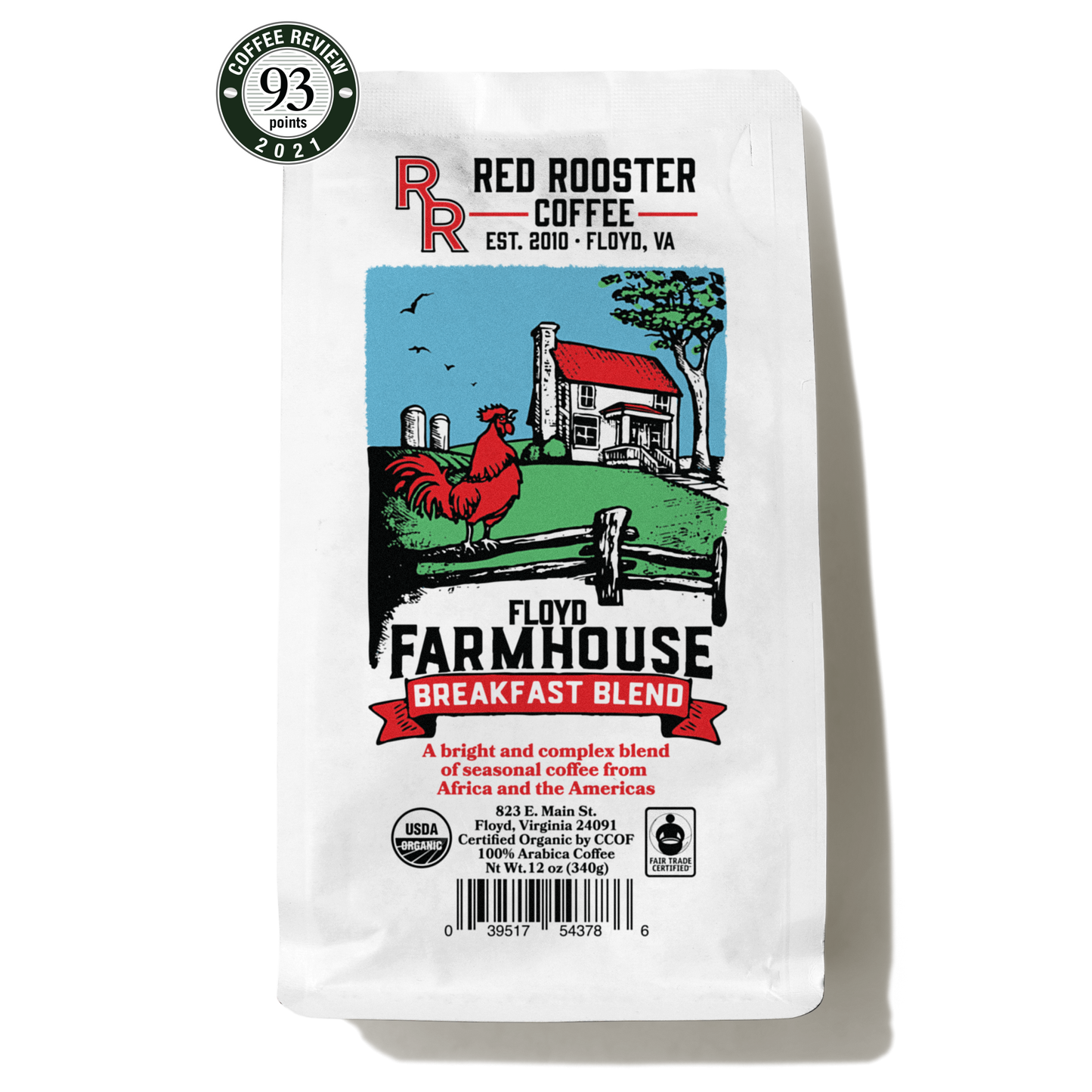 Organic Floyd Farmhouse Breakfast Blend - Coffee Selection for Home Coffee Enthusiasts