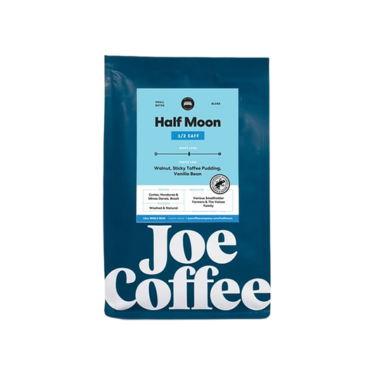 Half Moon Half Caff 12 oz - Coffee Selection for Home Coffee Enthusiasts