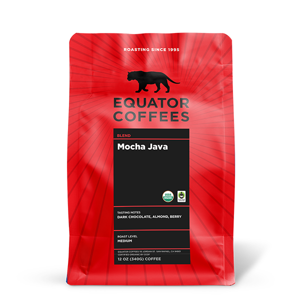 Mocha Java Fair Trade Organic 12 oz - Coffee Selection for Home Coffee Enthusiasts