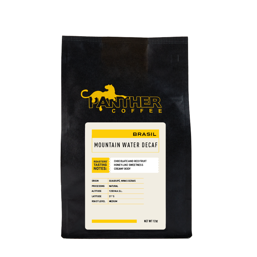 Decaf Mountain Water Brazil 12 oz - Coffee Selection for Home Coffee Enthusiasts