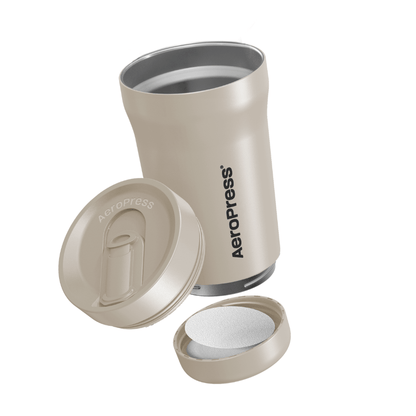 AeroPress Travel Coffee Tumbler - Stainless Steel - Coffee Serving Essential for Everyday Routines