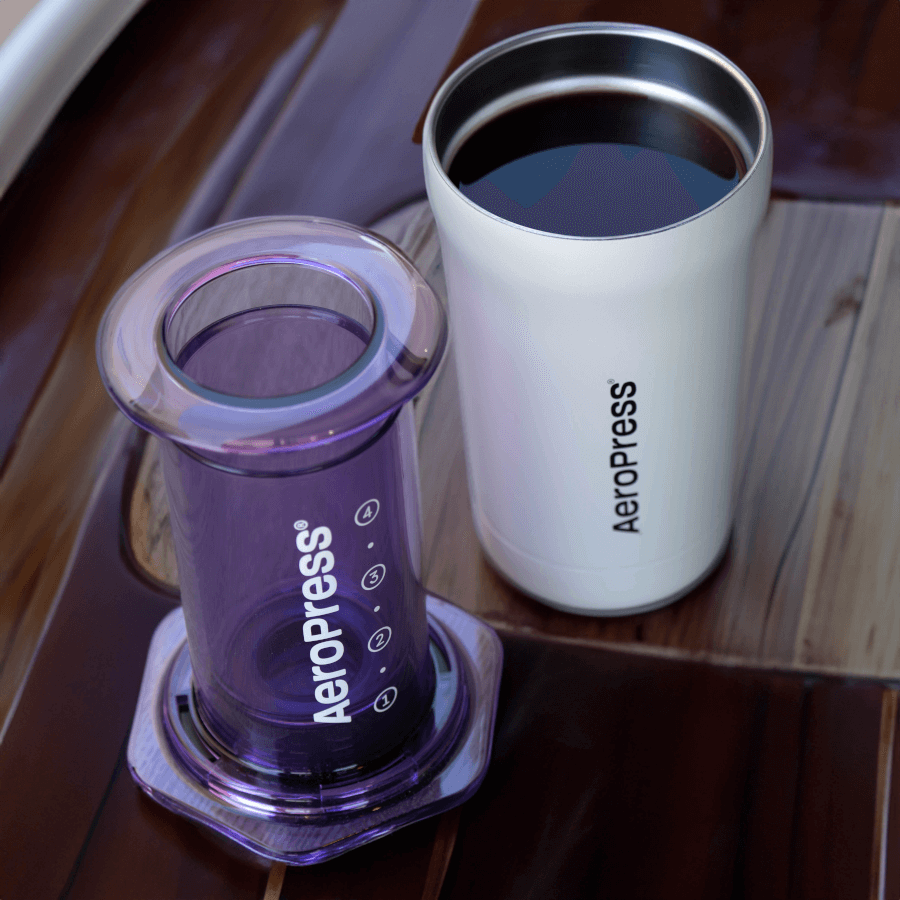 AeroPress Travel Coffee Tumbler - Stainless Steel - Coffee Serving Essential for Everyday Routines