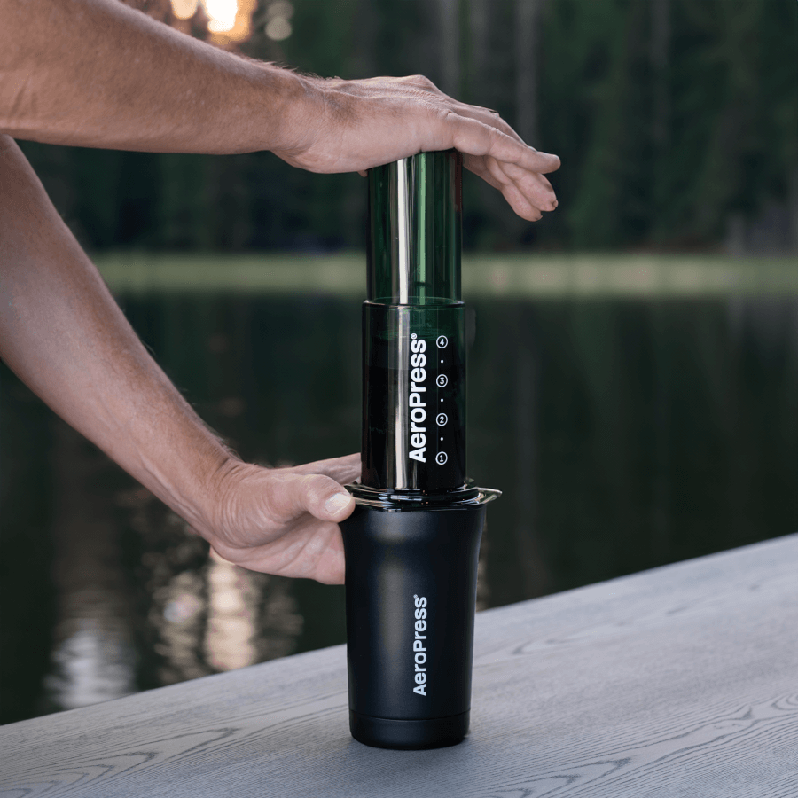 AeroPress Travel Coffee Tumbler - Stainless Steel - Coffee Serving Essential for Everyday Routines