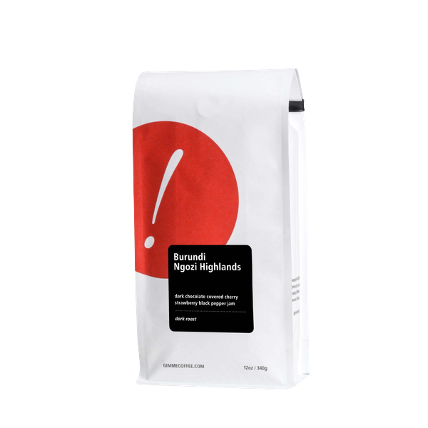 Burundi Ngozi Highlands Dark Roast 12 oz - Coffee Selection for Home Coffee Enthusiasts