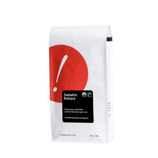 Sumatra Ketiara Fairtrade Organic 12 oz - Coffee Selection for Home Coffee Enthusiasts
